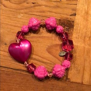 Tarina Tarantino bracelet with heart and roses.